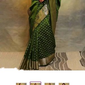 Kanjivaram Pure Silk Banarasi Saree With Blause