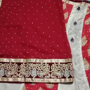 Bridal Lehenga Maroon And Silver Colour