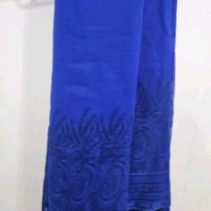 Daily Wear Chiffon Deep blue Saree