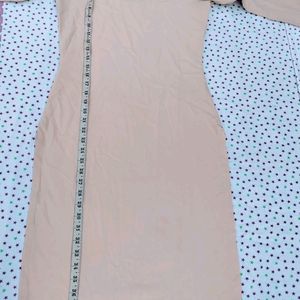 M Size Nude Kurta Full Sleeves