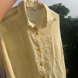 Yellow And White Shirt