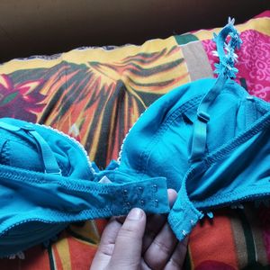 Beautiful Skyblue Bra Wired