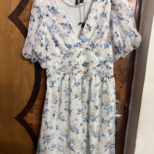 Floral Print V-neck Dress Vero Moda