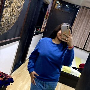 Blue Color Full Sleeves Sweater