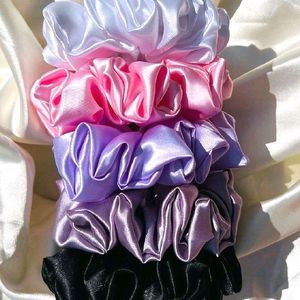 5 Pcs Satin Fluffie Scrunchies