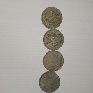 1 Rs Old Big Coins- Set Of 4