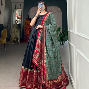 Elegant Gown With Dupatta