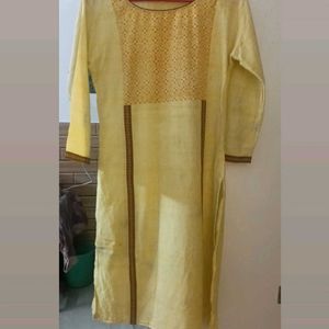 Printed Cotton Kurta With Free Gift 🎁