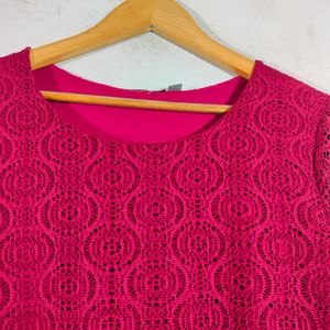 Maroon Lace Tops (Women's)