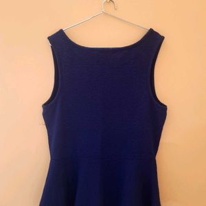 Women's Navy Blue Peplum Top