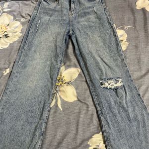 H&M Blue Ripped Jeans