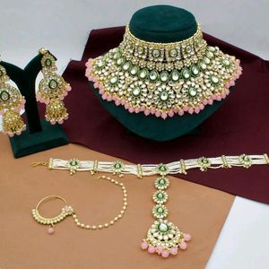 High Quality Kundan Mathapatti Set