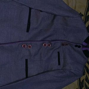 Dark Purple Full Blazer