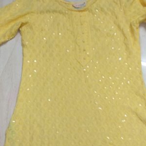 Women's Yellow Kurti