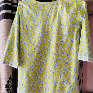 Pure Cotton Short Kurti