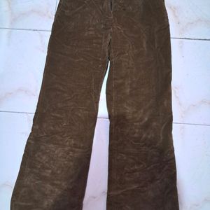 Brown Velvet Denim