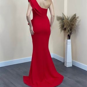 Red Asymmetrical Gown -Shein