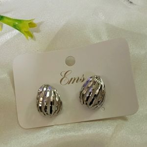 Bun Earrings Silver