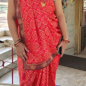 Saree With Beby Frock