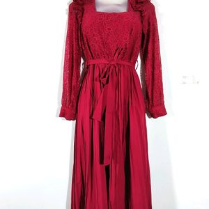 Maroon Dress New  With Tag