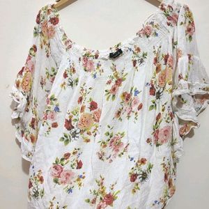 Multi Floral Print Top For Girl Or Woman 36 Bust