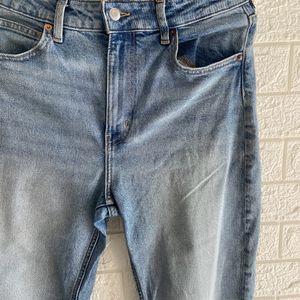 H&m High Waist Straight Fit Jeans