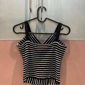 Zebra Stripped Crop Top