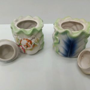 Antique Ceramic Container Pots