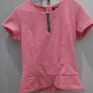 Pink Stylish Casual Top