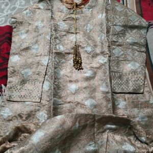 New Banarasi Silk Garara Dress Ne