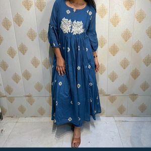 Pretty Cotton Kurta Pant Set