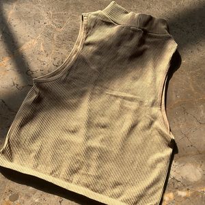 Zara Halter Neck Beige Top