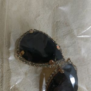 Black Drop Earrings