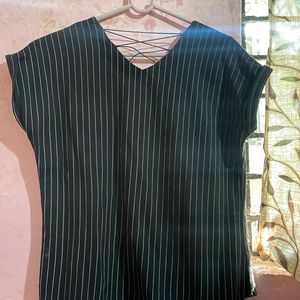 Shirt With Stripe Design On Back