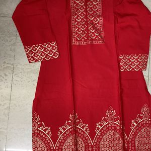 Red Festive Kurti