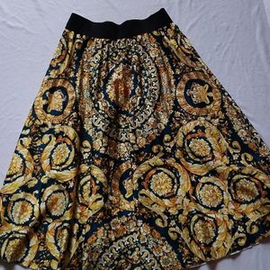 Knees Length Flared Skirt