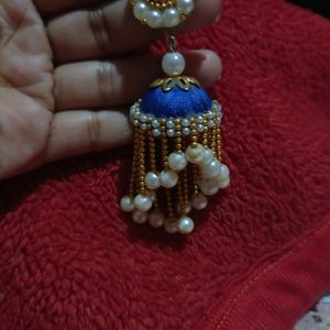 Handmade Earrings 💙 Jhumki