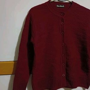 Maroon Cardigan