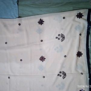 2 Combo Tiki Work Sarees