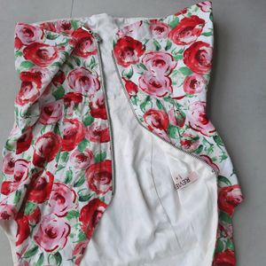 Beautiful Floral Rose Top For Women