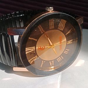 Bracelet Watch Black And Gold