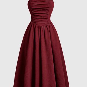 Wine Colour Dress