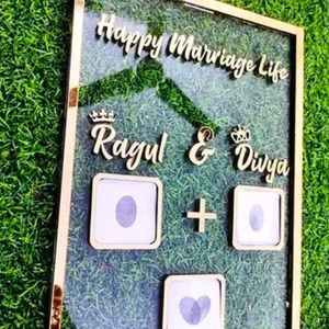 Tranding Acrylic Couple Thumb Print