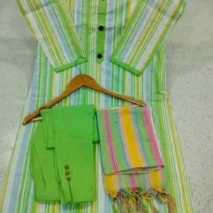 Kurta Pant And Dupatta Set