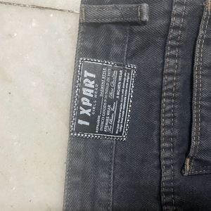 Charcoal Black Cargo Denim