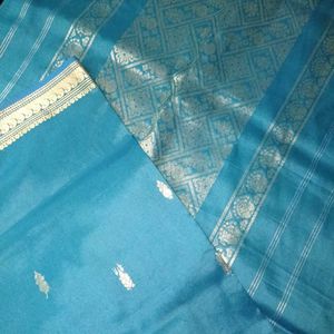 Good blue Colour Silk Saree