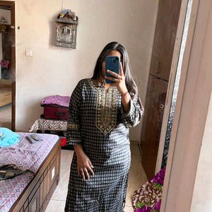 Black Kurti Set