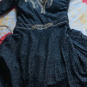 Black Colour Gown For Wedding, Party Pretty Dress