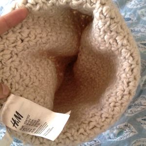 Beige Woollen Cap