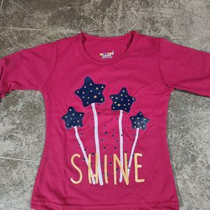 Printed Crew Neck T-shirt 2-3Y